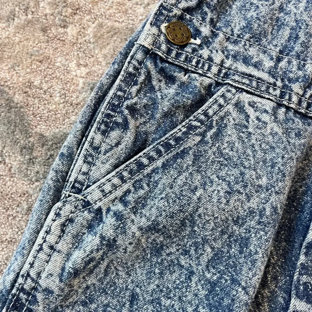 Vintage OshKosh Acid Wash Overalls 5T USA